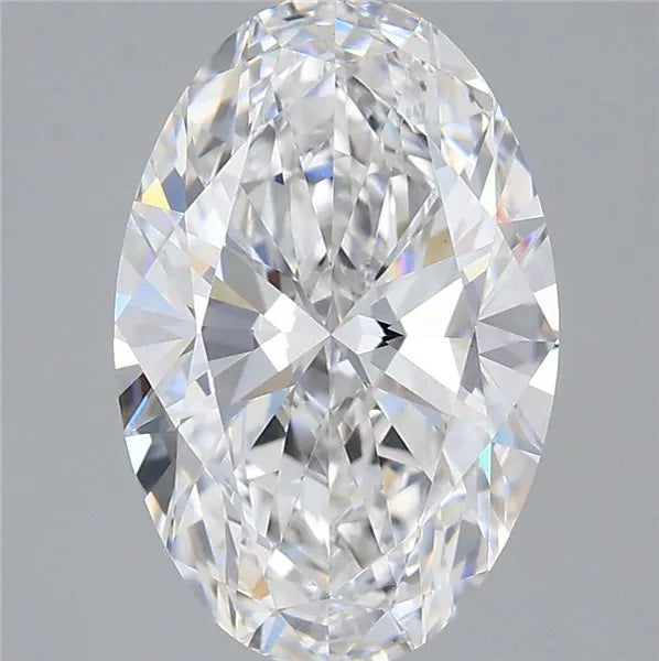 3.00ct Oval Lab Grown Diamond (Colour D, Clarity VVS2, IGI Certified)