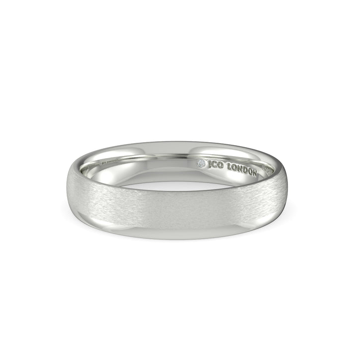 Shallow Court Plain Wedding Band