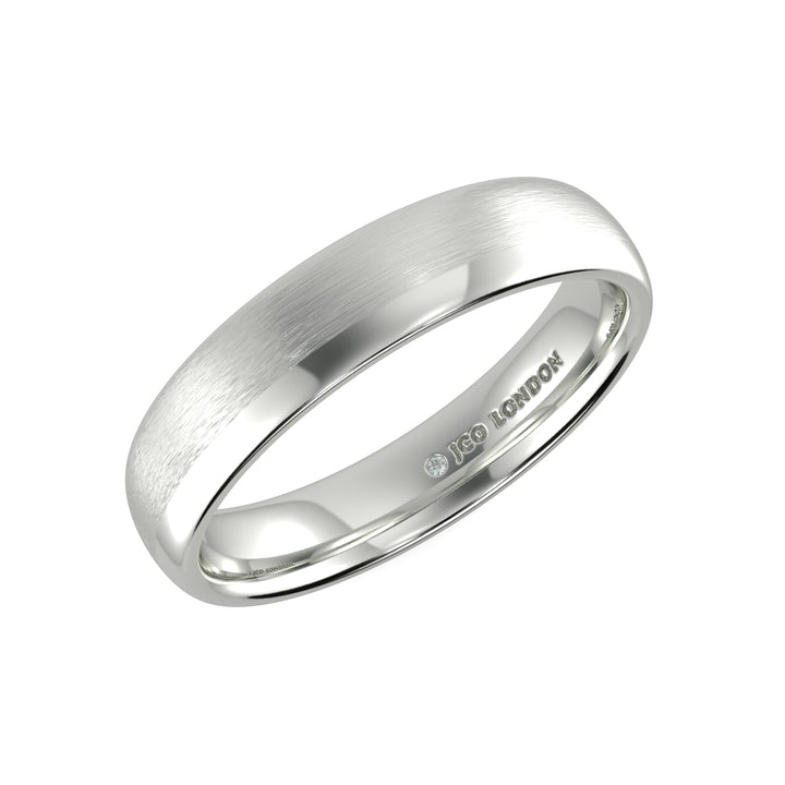 Shallow Court Plain Wedding Band