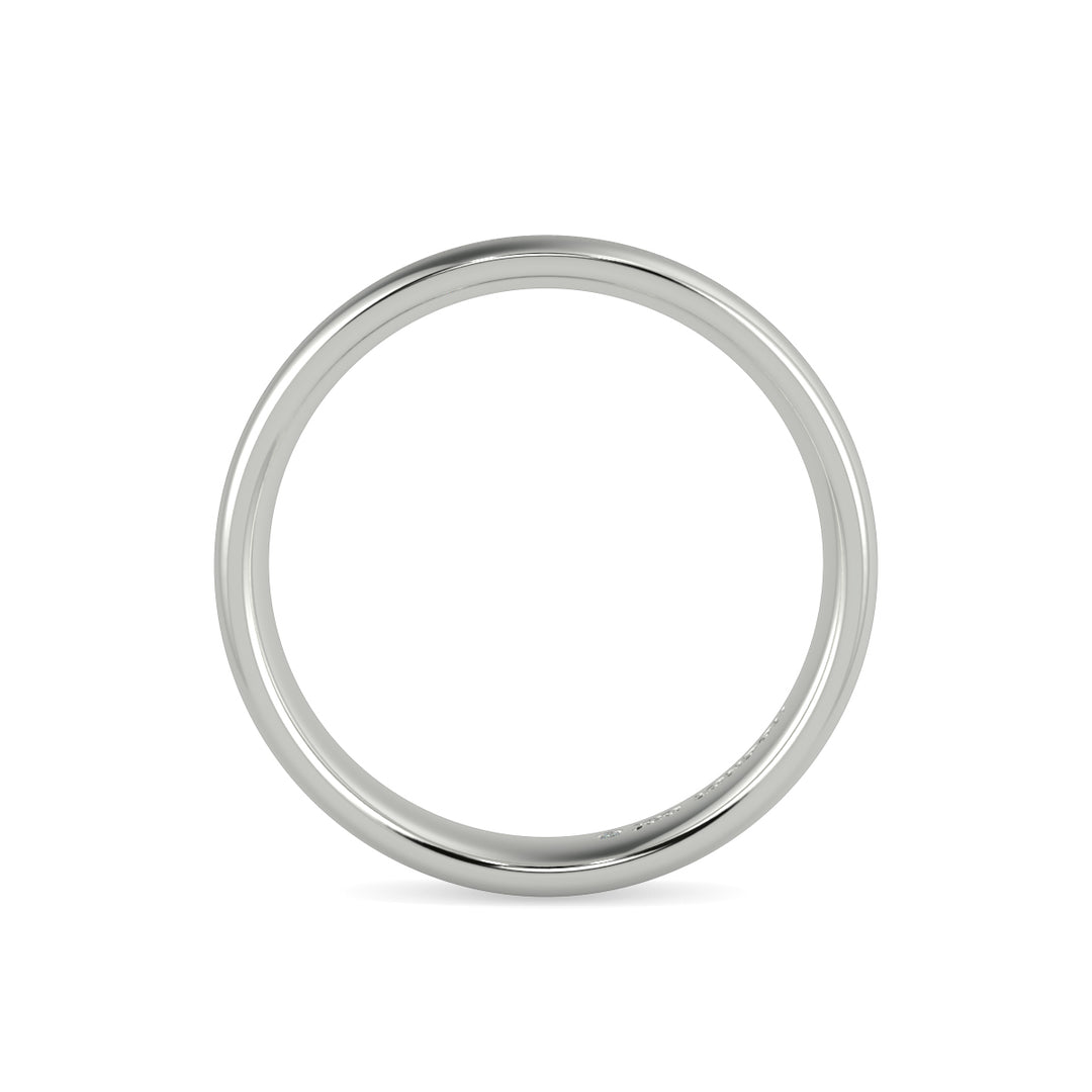 Shallow Court Plain Wedding Band
