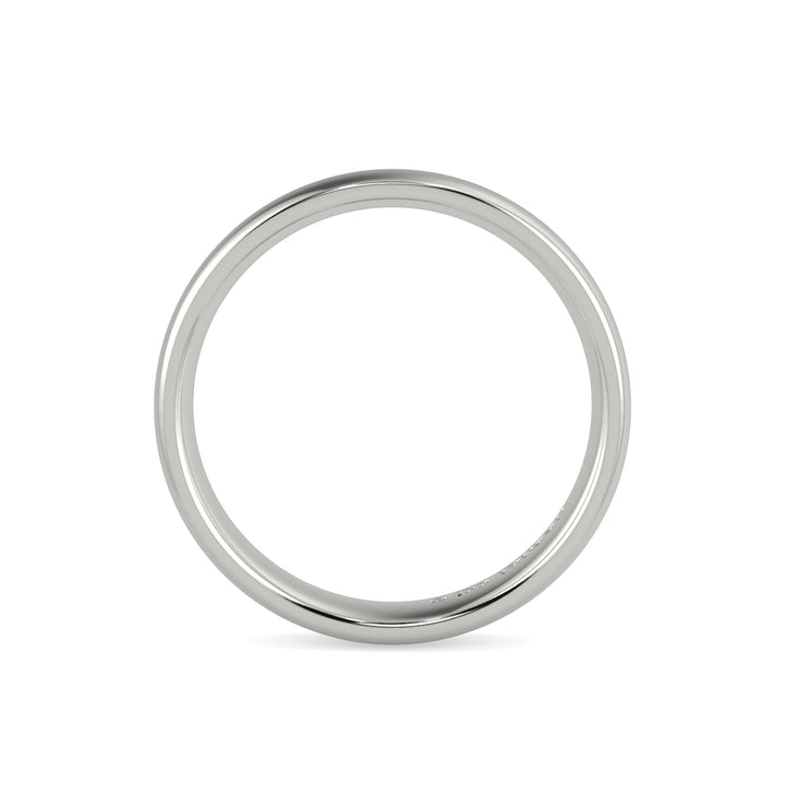 Shallow Court Plain Wedding Band