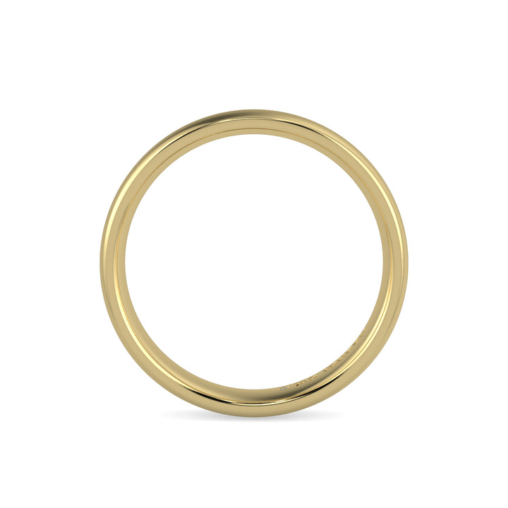Shallow Court Plain Wedding Band