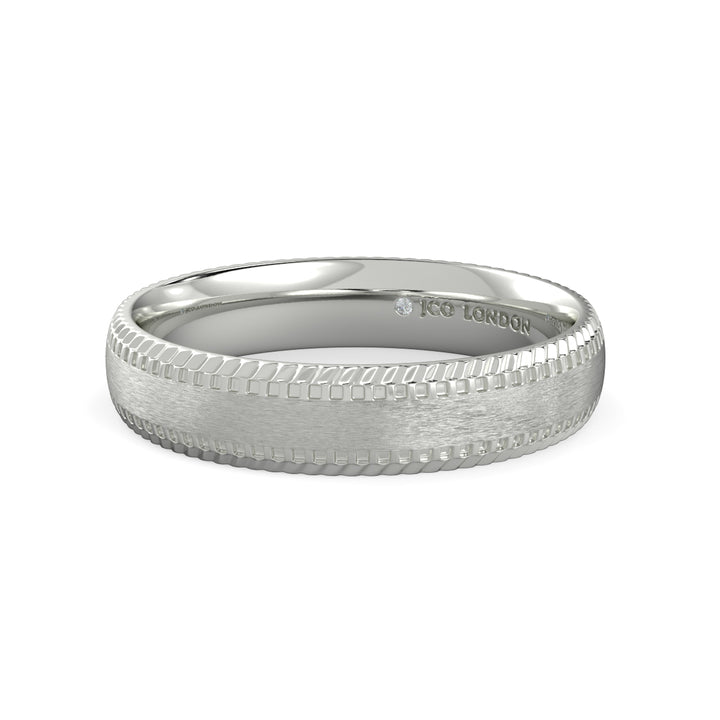 Shallow Court Plain Wedding Band