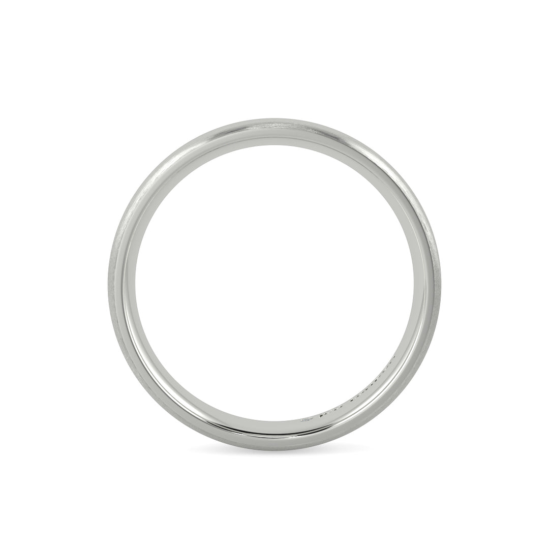 Shallow Court Plain Wedding Band