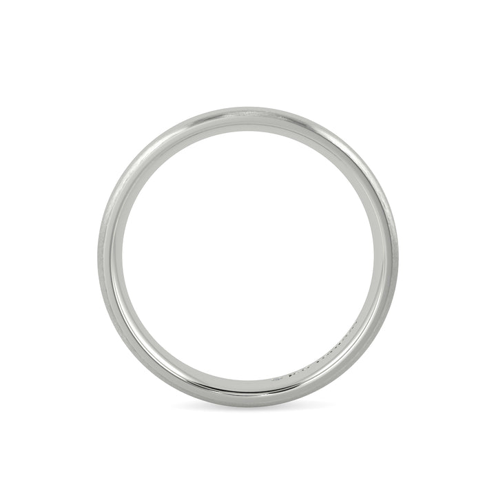 Shallow Court Plain Wedding Band