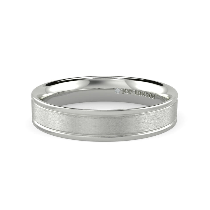 Flat Court Plain Wedding Band