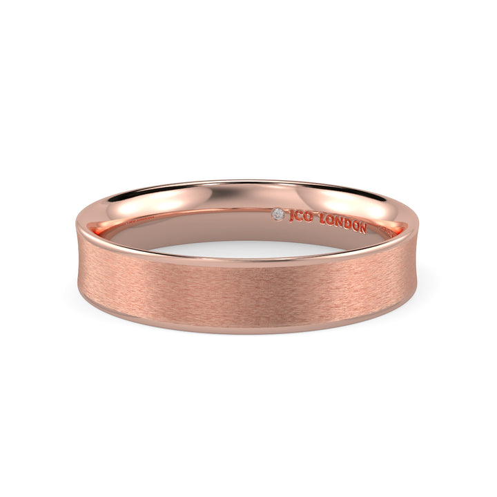 Flat Court Plain Wedding Band