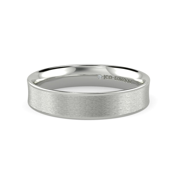 Flat Court Plain Wedding Band
