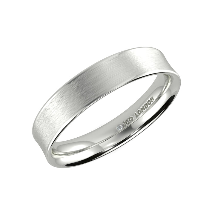 Flat Court Plain Wedding Band