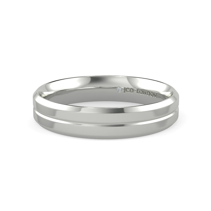 Flat Court Plain Wedding Band
