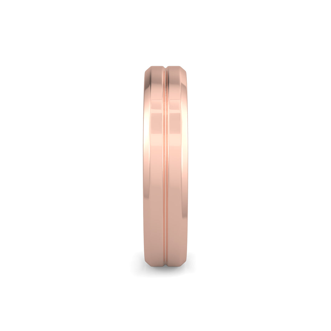 Flat Court Plain Wedding Band