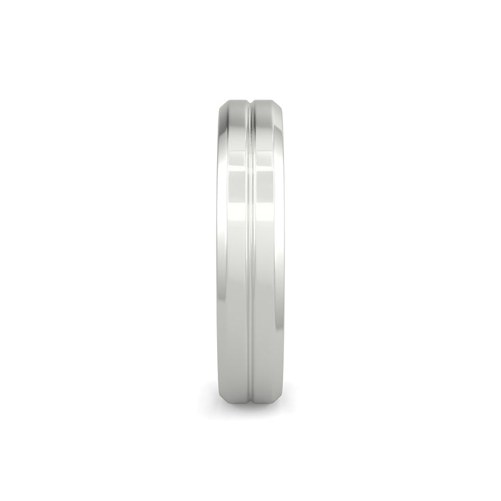 Flat Court Plain Wedding Band