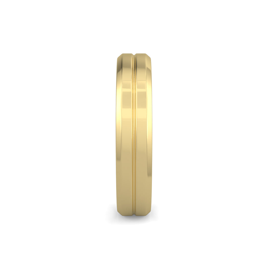 Flat Court Plain Wedding Band