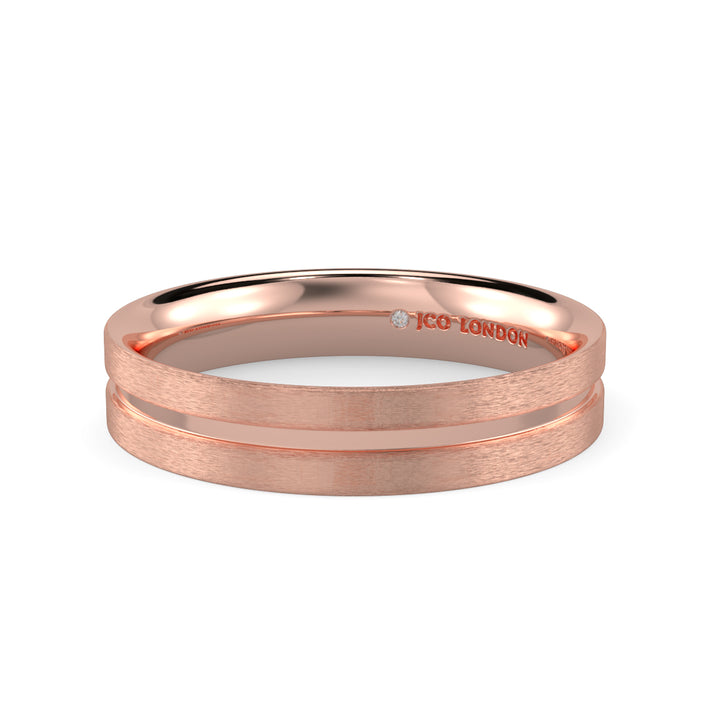 Flat Court Plain Wedding Band