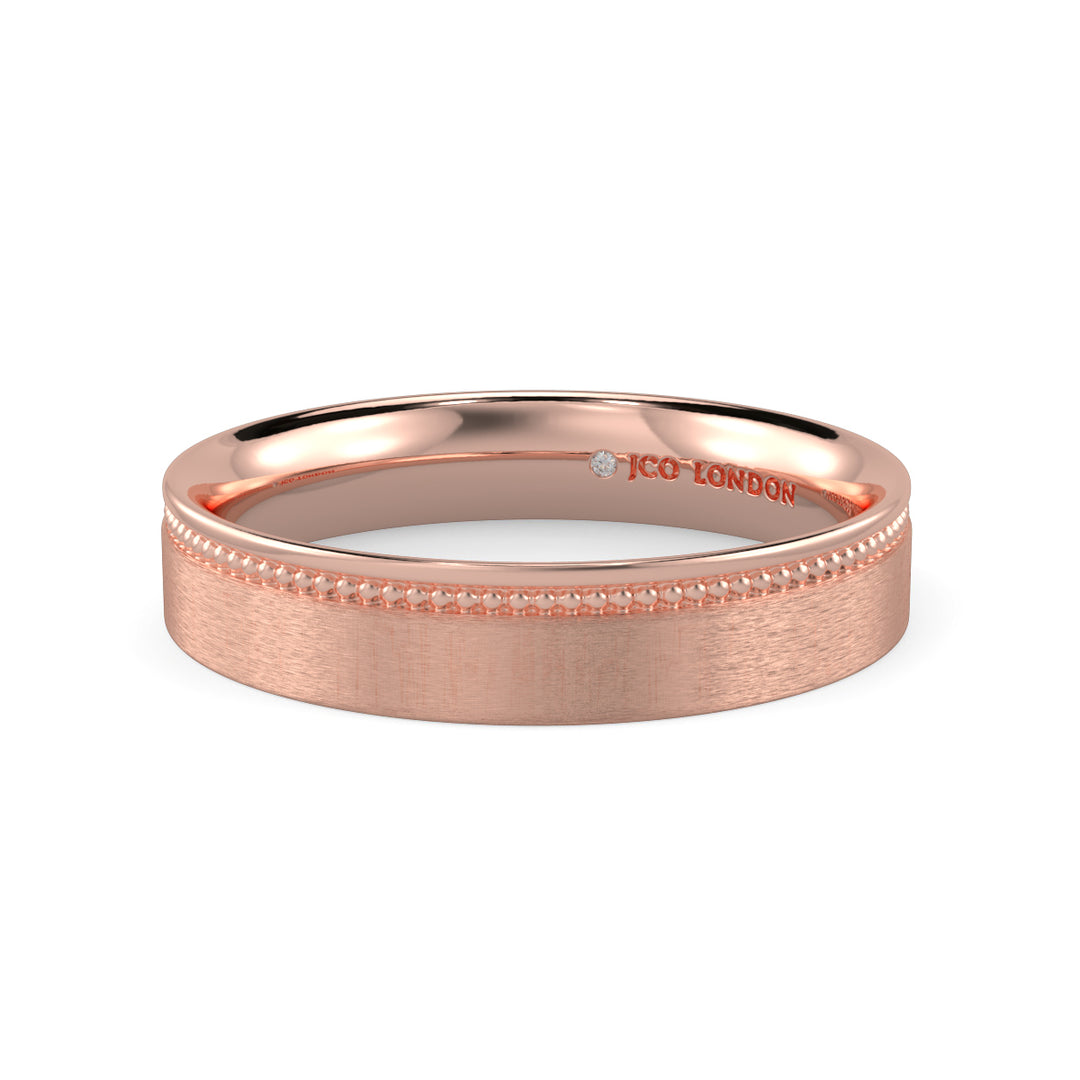 Flat Court Plain Wedding Band