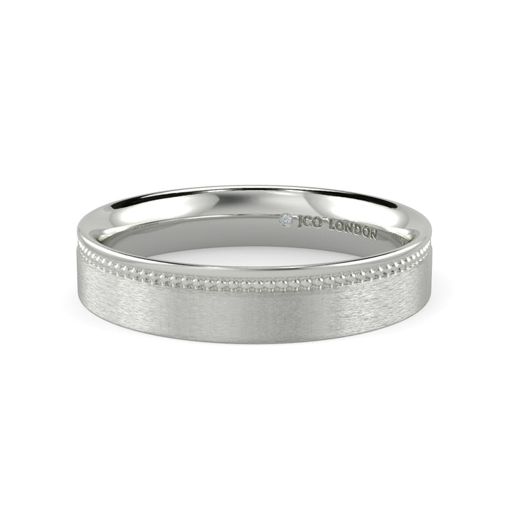 Flat Court Plain Wedding Band