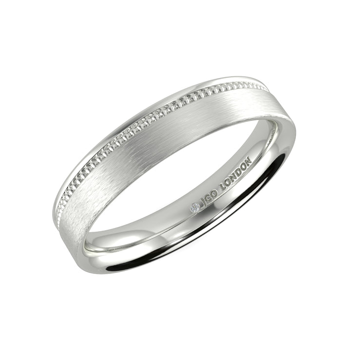 Flat Court Plain Wedding Band