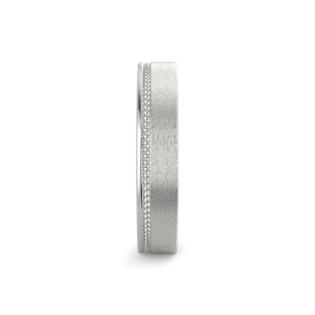 Flat Court Plain Wedding Band