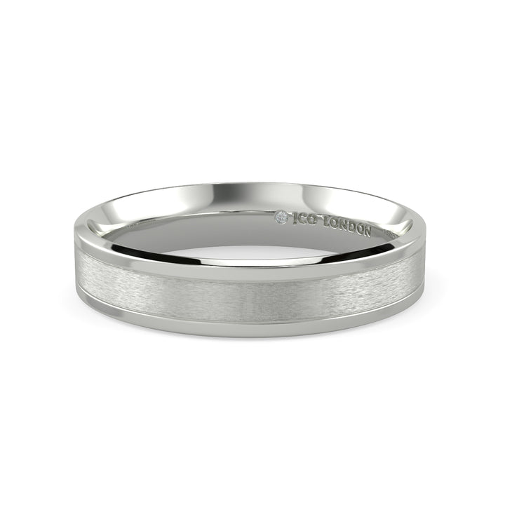 Flat Court Plain Wedding Band