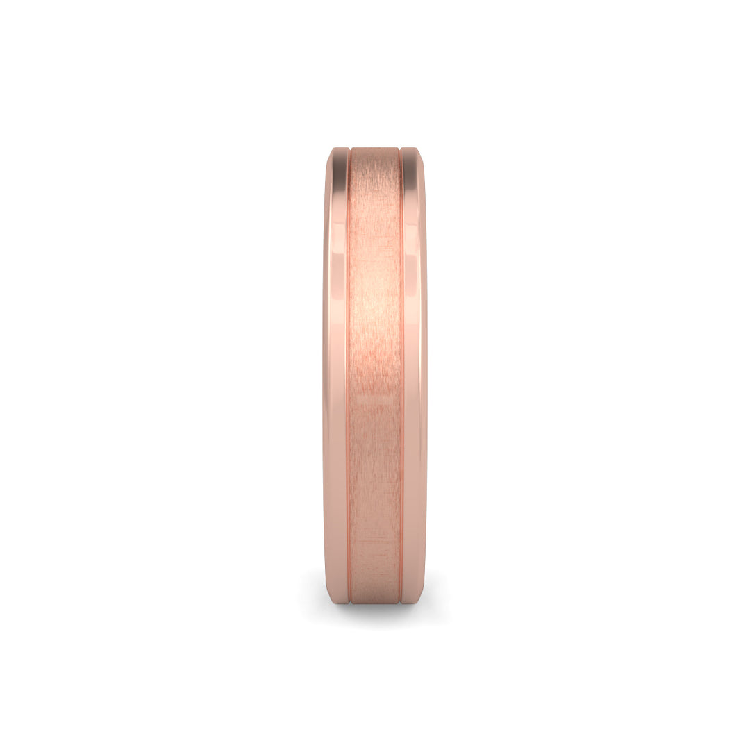 Flat Court Plain Wedding Band