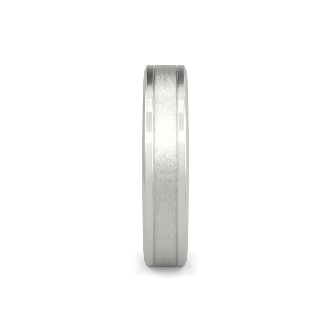 Flat Court Plain Wedding Band