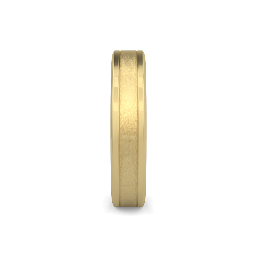Flat Court Plain Wedding Band