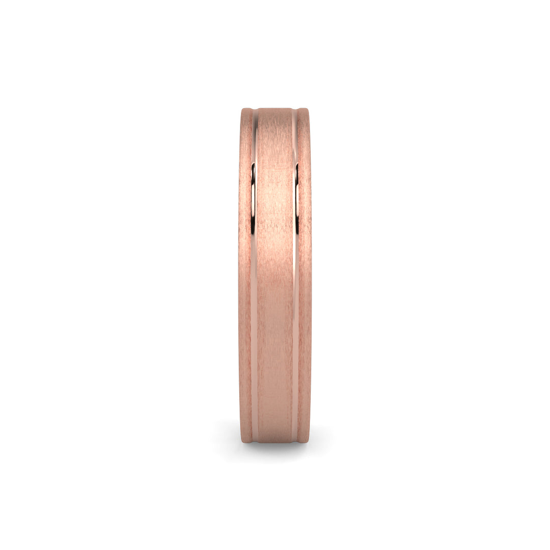 Flat Court Plain Wedding Band