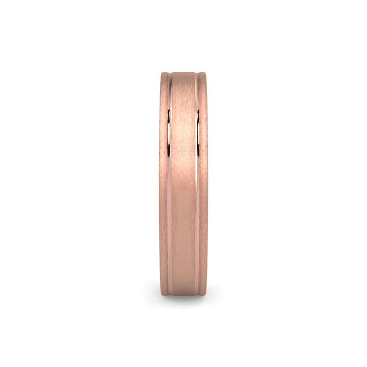 Flat Court Plain Wedding Band