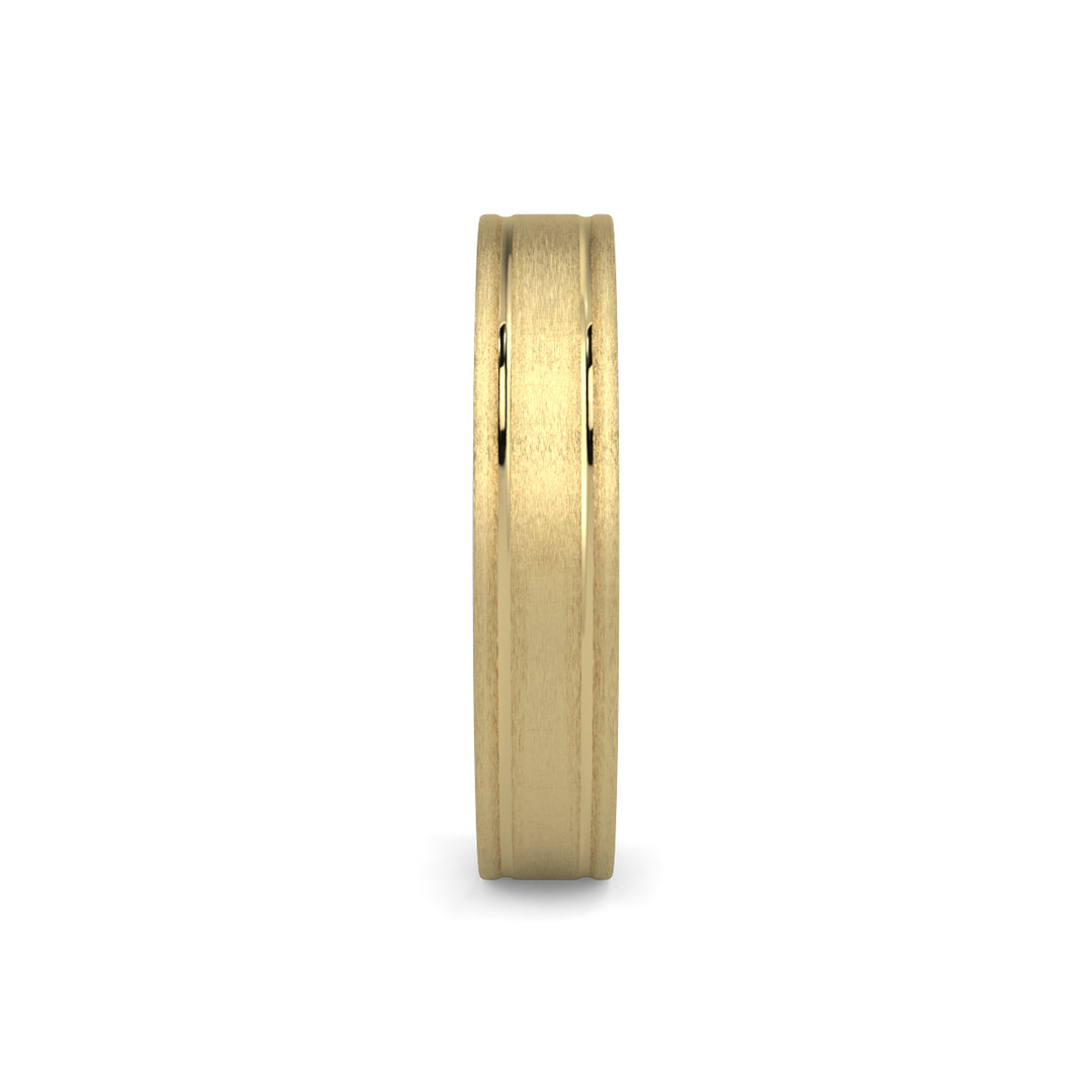 Flat Court Plain Wedding Band