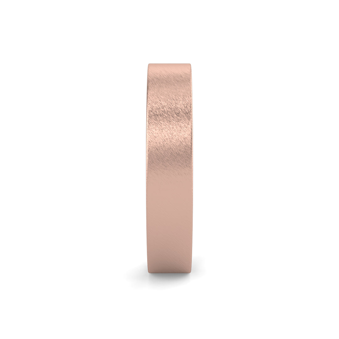 Flat Court Plain Wedding Band