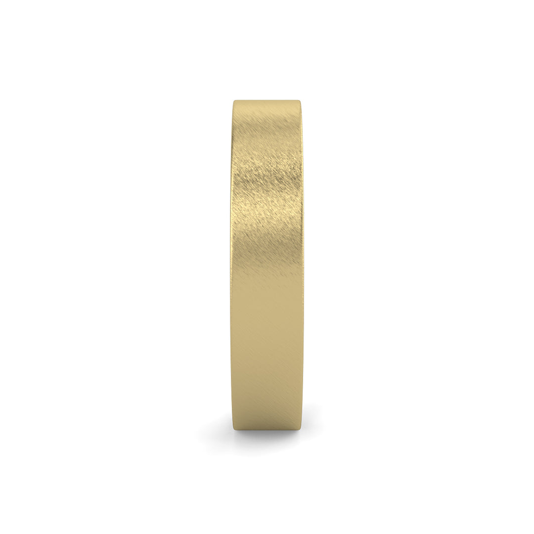 Flat Court Plain Wedding Band