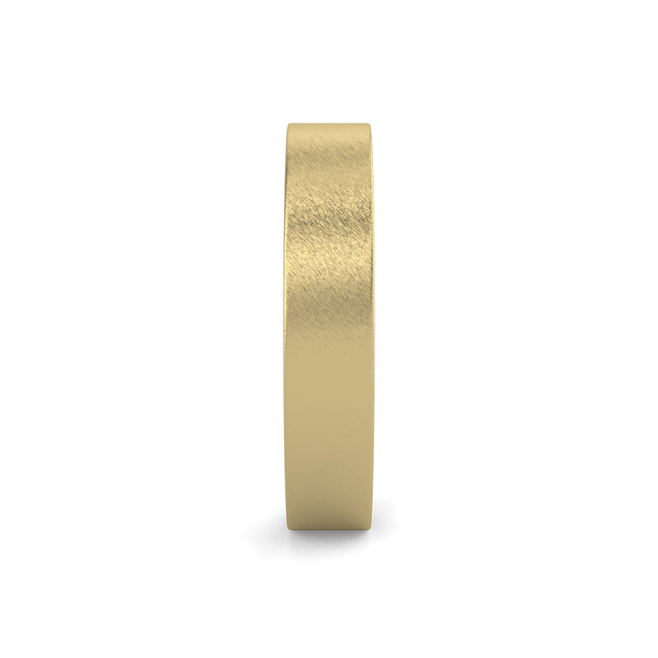 Flat Court Plain Wedding Band