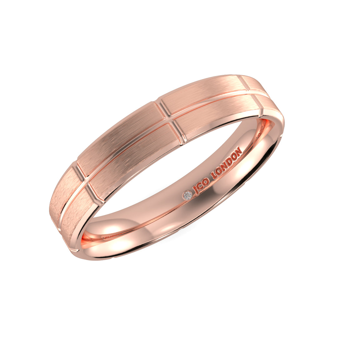 Flat Court Plain Wedding Band