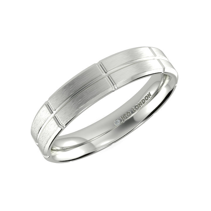 Flat Court Plain Wedding Band