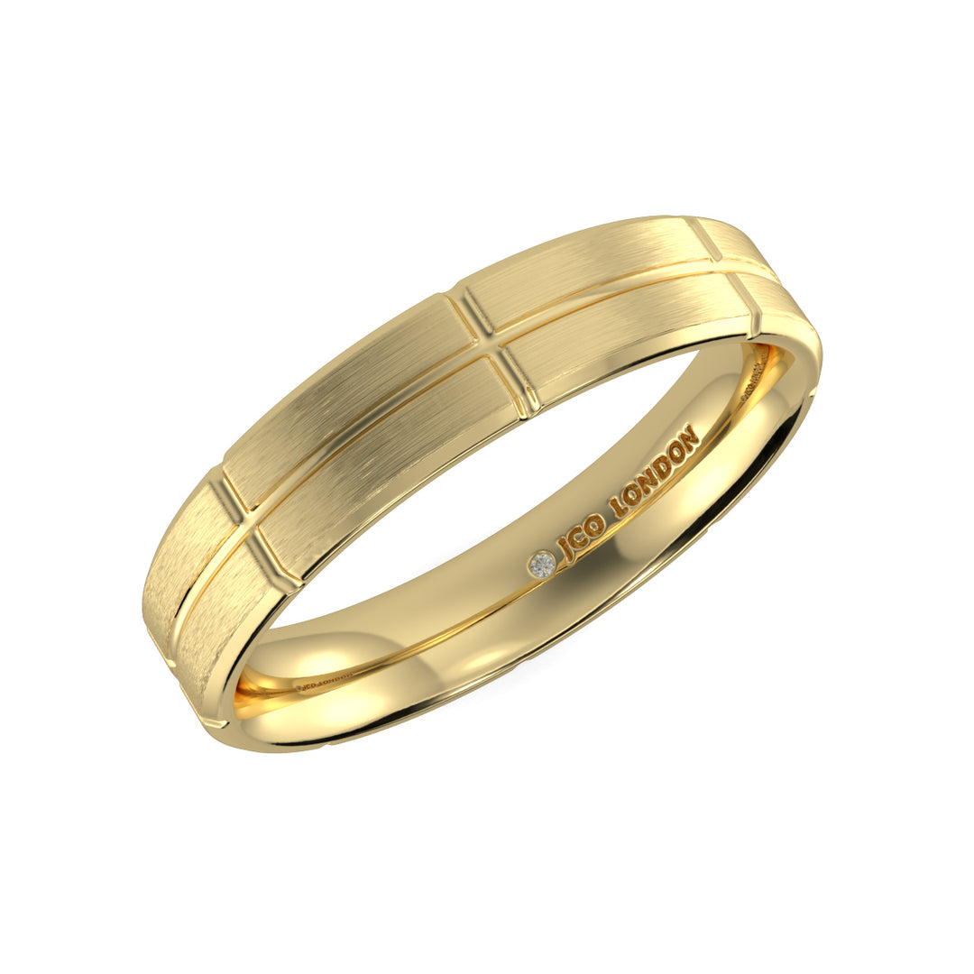 Flat Court Plain Wedding Band