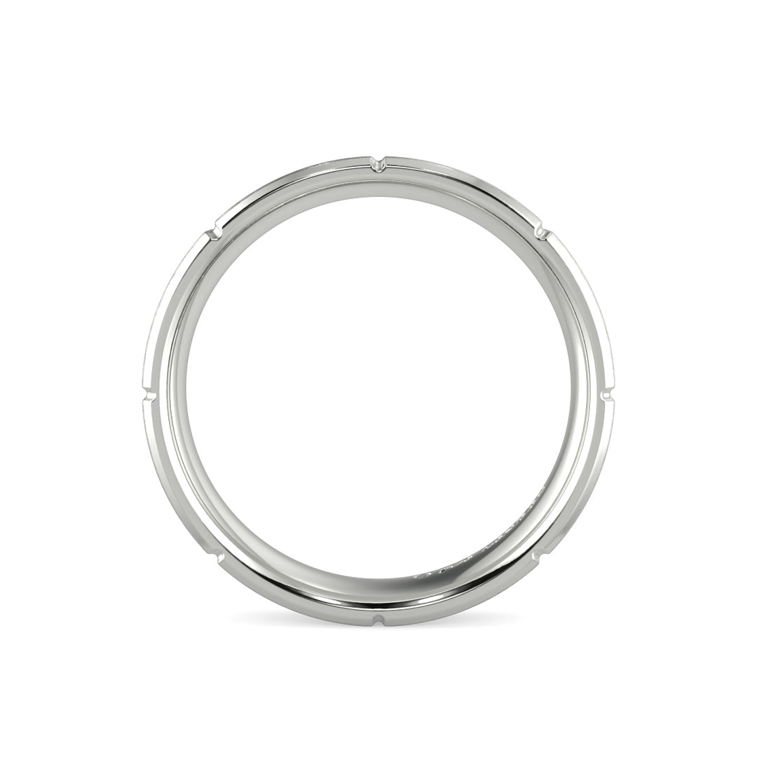 Flat Court Plain Wedding Band