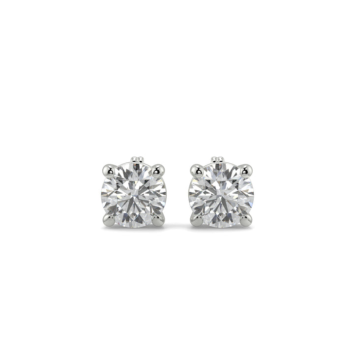 Solitaire Diamond Earrings