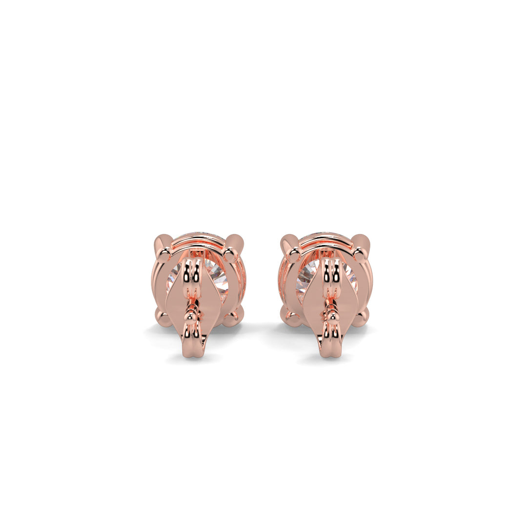 Solitaire Diamond Earrings
