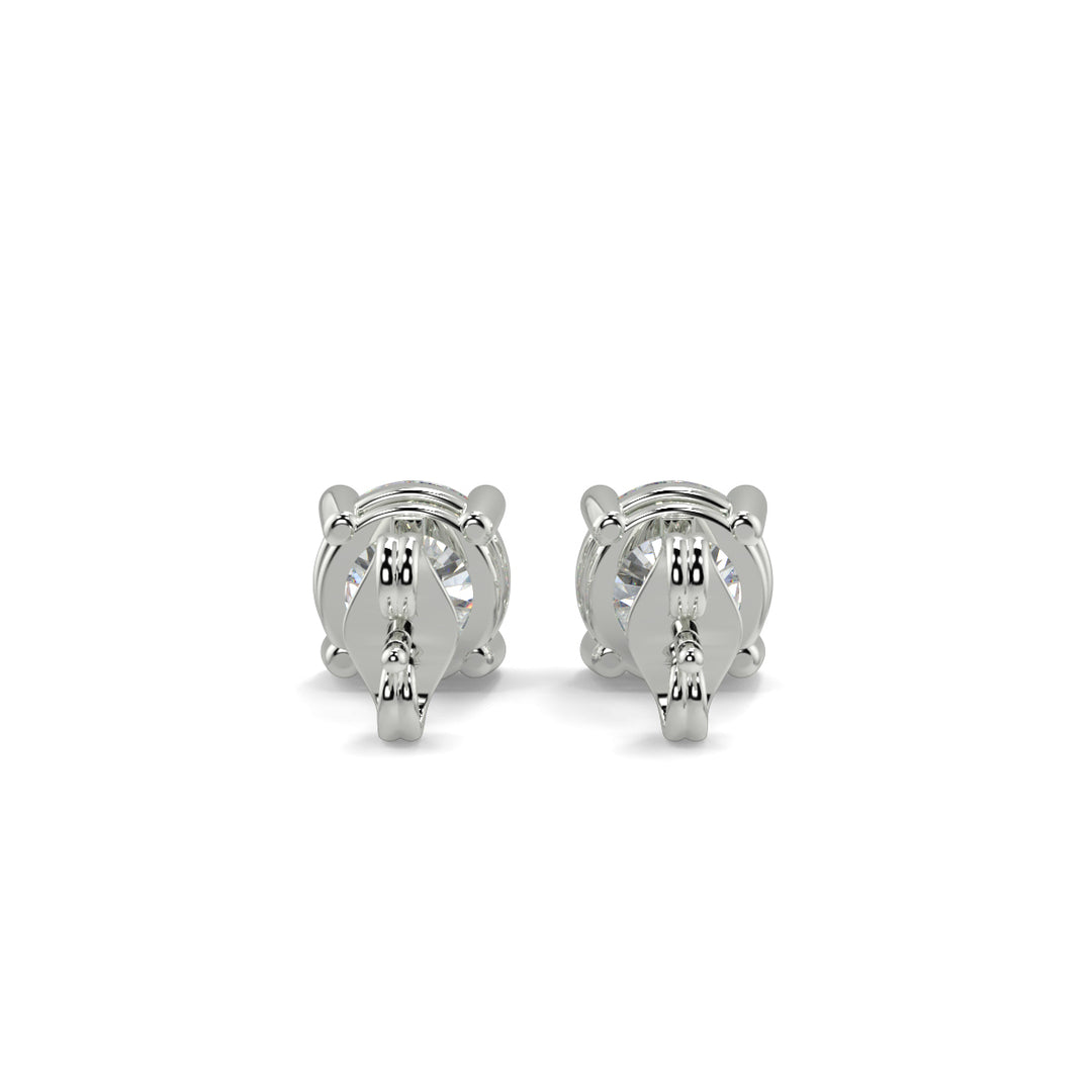 Solitaire Diamond Earrings