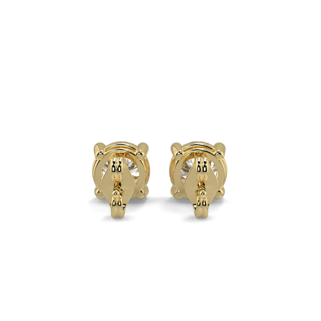 Solitaire Diamond Earrings