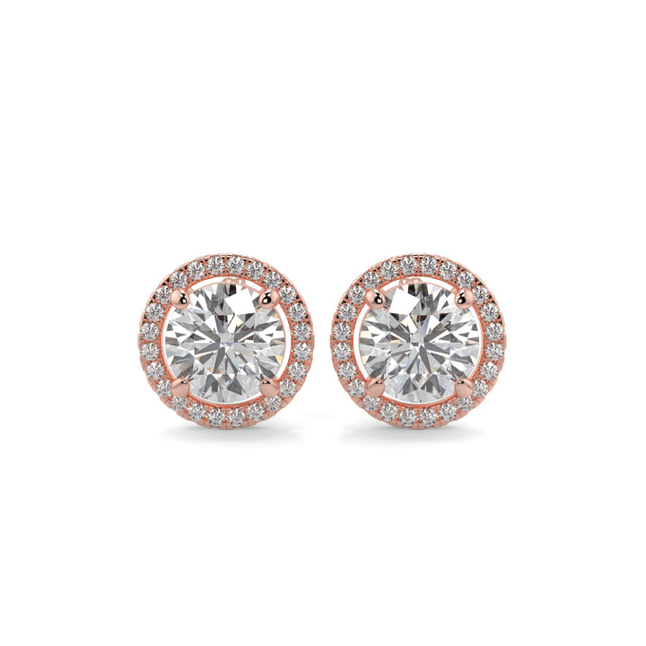 Halo Diamond Earrings