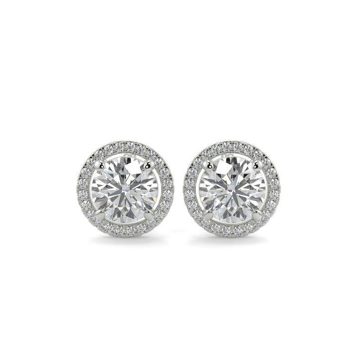 Halo Diamond Earrings