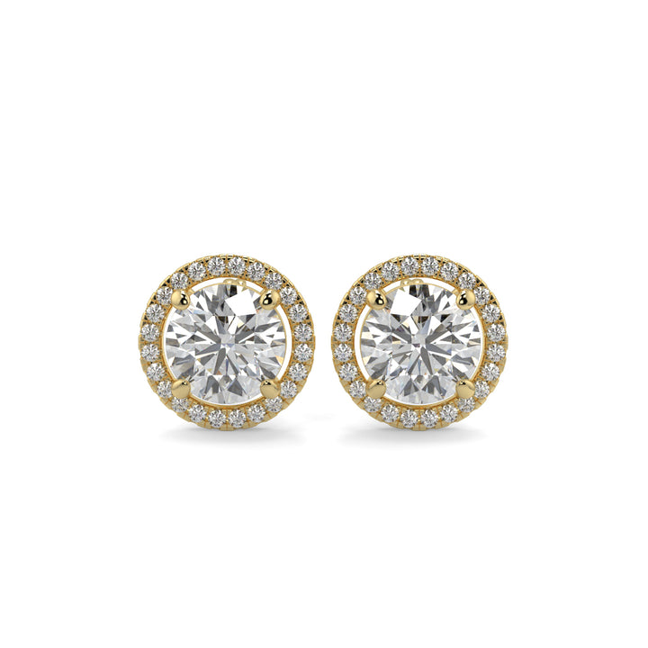 Halo Diamond Earrings