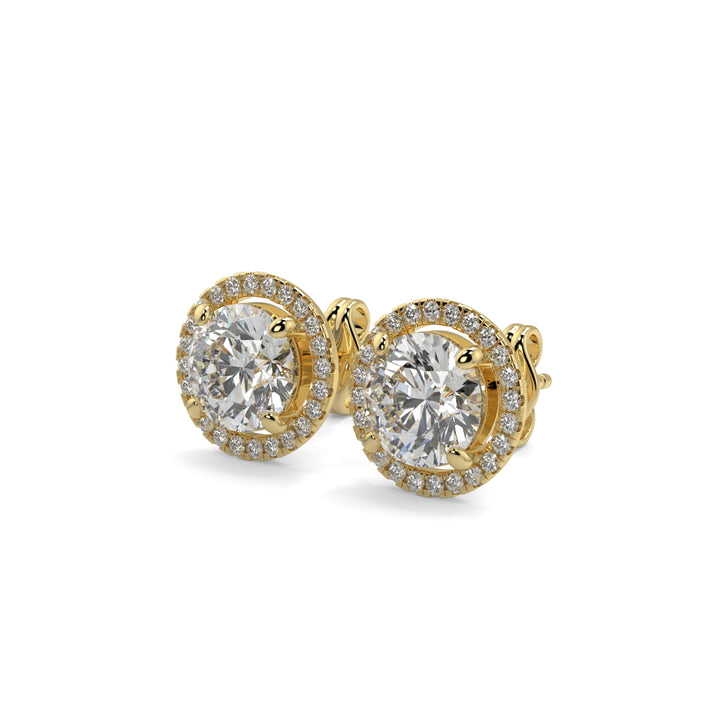 Halo Diamond Earrings
