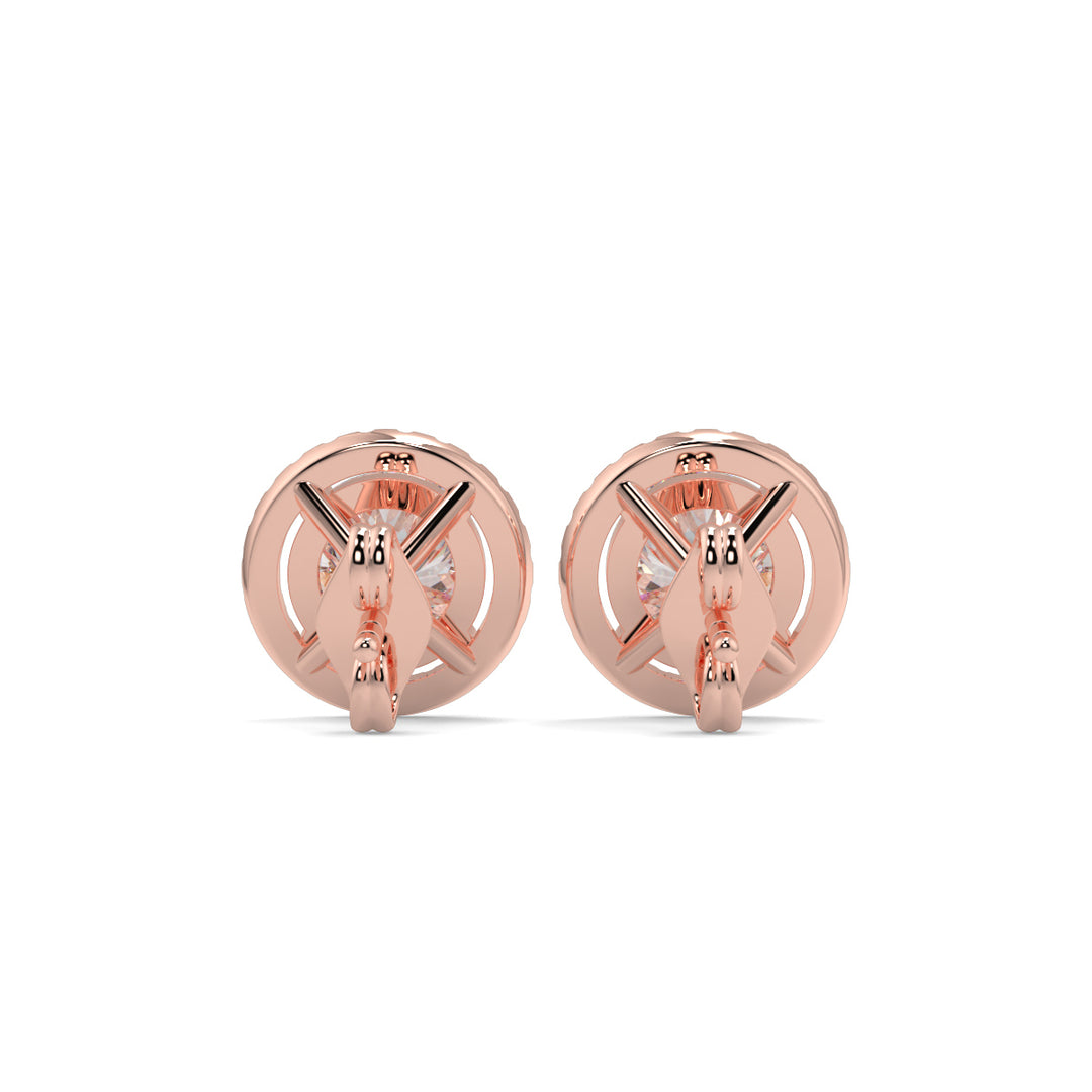 Halo Diamond Earrings