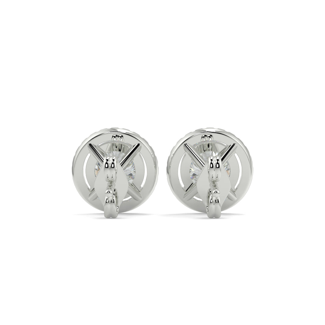 Halo Diamond Earrings