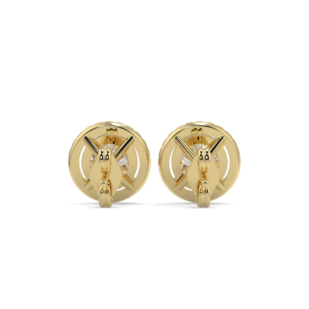 Halo Diamond Earrings