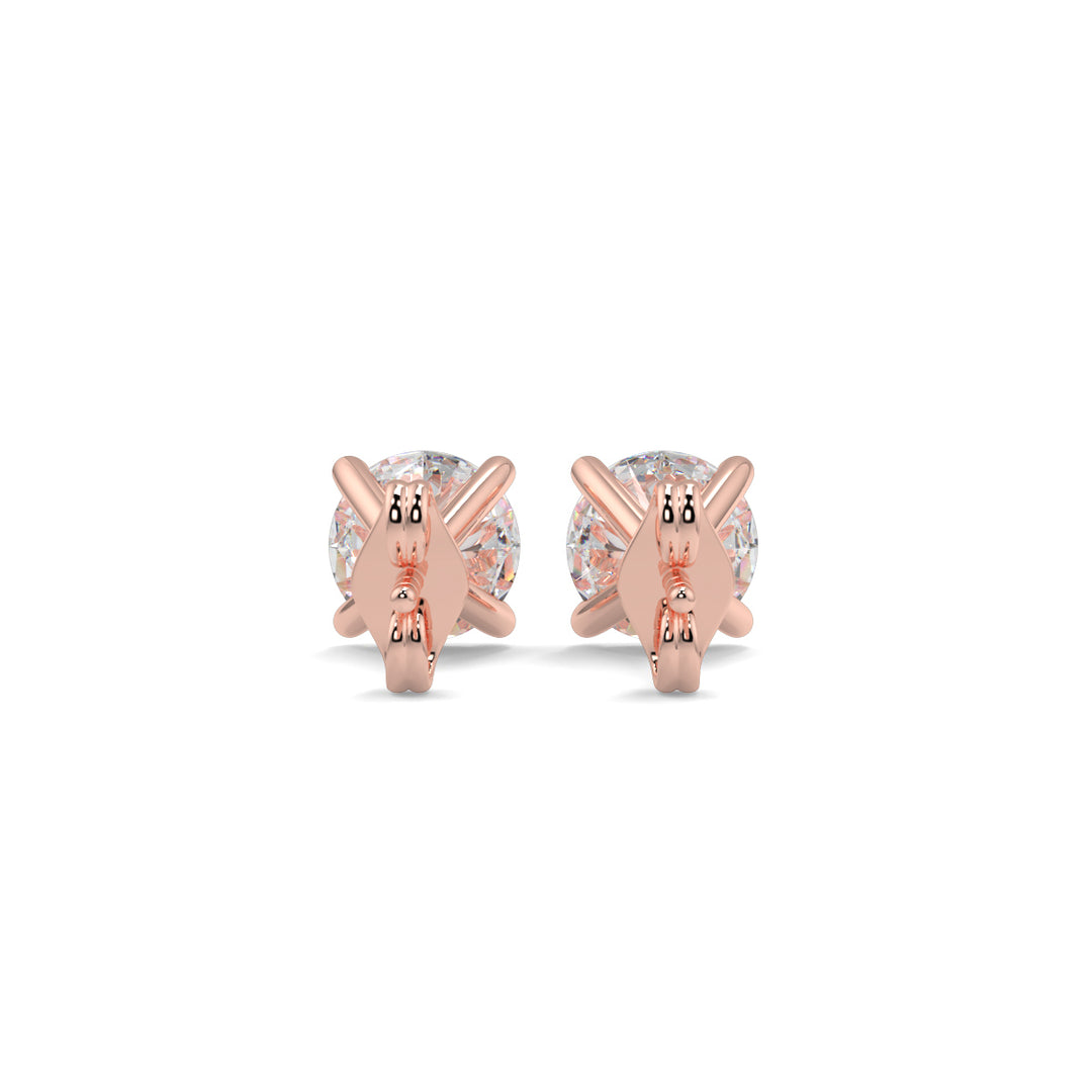 Solitaire Diamond Earrings
