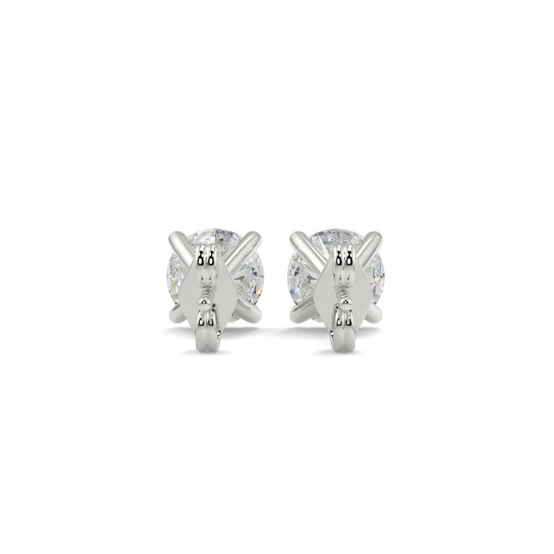 Solitaire Diamond Earrings
