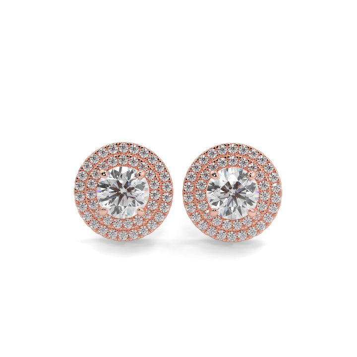Halo Diamond Earrings